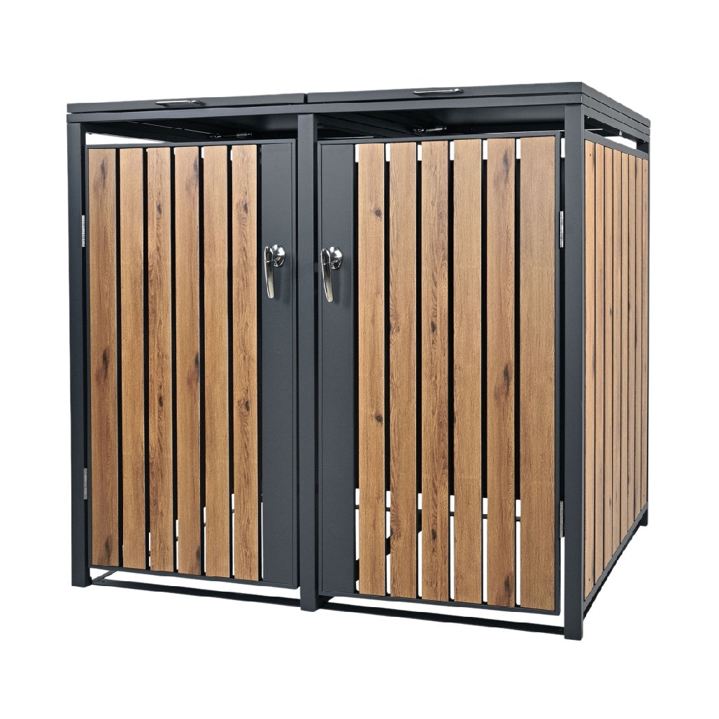 物置用収納ボックス スチール製 - 80 x 80 x 90